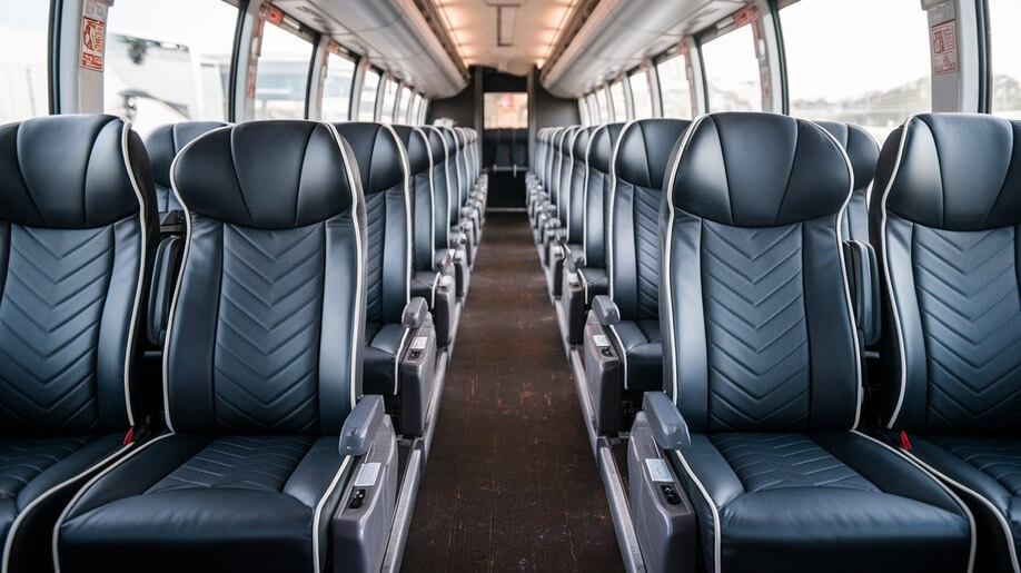 56 passenger charter bus interior columbus