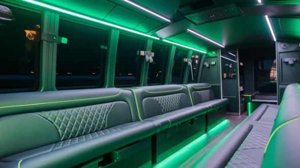 party bus rental interior columbus