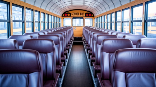 school bus rental interior columbus