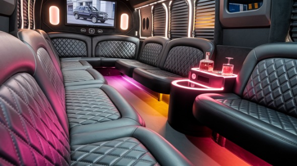 sprinter limo rental interior columbus